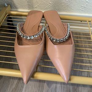 Embellished flat Zara mule